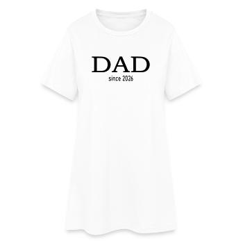 Papa depuis 2026 - Robe T-shirt Femme - blanc - Devant