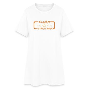 Killian : Une étoile est née - Robe T-shirt Femme - blanc - Devant