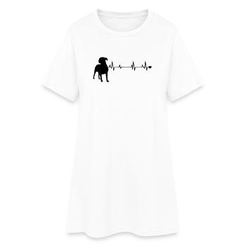 Chien - Robe T-shirt Femme - blanc - Devant