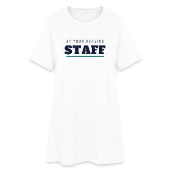 Lettrage du Staff College - Équipe du personnel - Robe T-shirt Femme - blanc - Devant