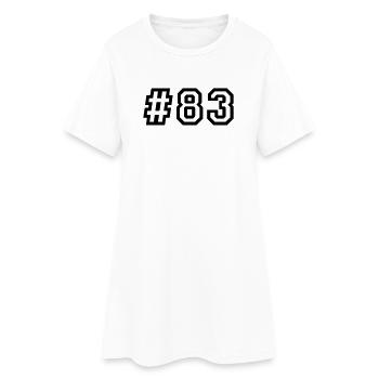 1983 Jahrgang 43. Geburtstag 43 Jahre alt - Frauen T-Shirt-Kleid - Weiß - Vorne