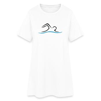 NAGE - Robe T-shirt Femme - blanc - Devant