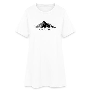 Sölden Apres Ski Berge Wintersport - Frauen T-Shirt-Kleid - Weiß - Vorne
