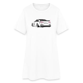 gtr racing tuner symbol geschenkidee - Frauen T-Shirt-Kleid - Weiß - Vorne