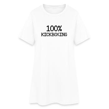 Kickboxing / Kick-Boxeur / Kick Boxing / - Robe T-shirt Femme - blanc - Devant