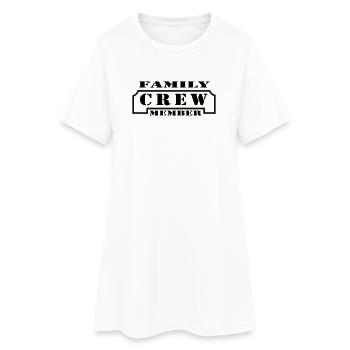 Family Crew Member - Robe T-shirt Femme - blanc - Devant