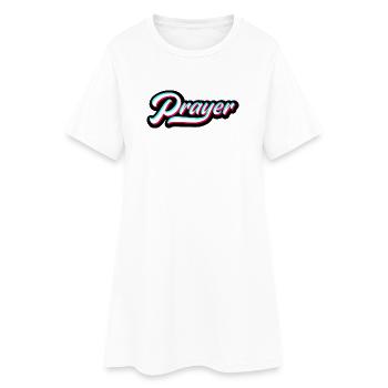 Prière Prayer Motifs chrétiens - Robe T-shirt Femme - blanc - Devant