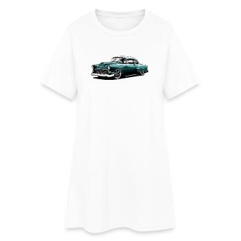 Conception de voitures classiques vintage - Robe T-shirt Femme - blanc - Devant