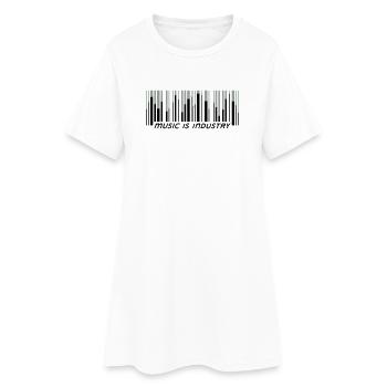 La musique, c’est l’industrie - Robe T-shirt Femme - blanc - Devant