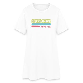 Railway worker as a first name - Women’s T-Shirt Dress - white - Front