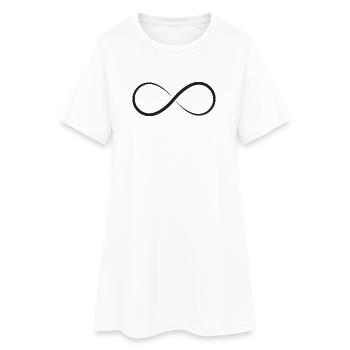 Infinite Line Minimalism - Women’s T-Shirt Dress - white - Front