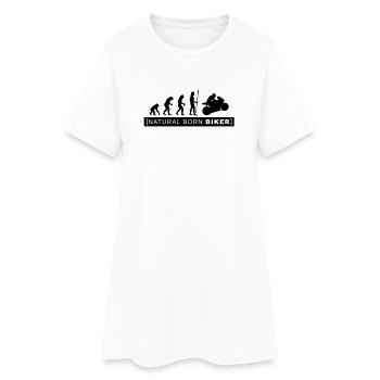 natural born biker - Robe T-shirt Femme - blanc - Devant