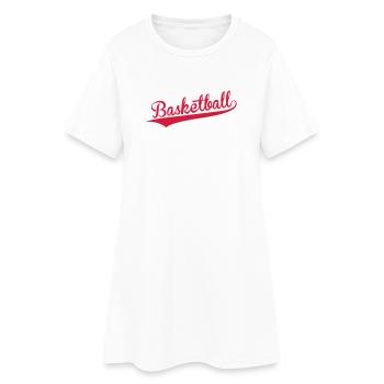 Basketball - Basket Ball - Game - Sport - Player - Frauen T-Shirt-Kleid - Weiß - Vorne