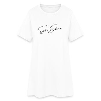 Saint-étienne - cadeau - hollywood - Robe T-shirt Femme - blanc - Devant
