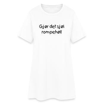Trou du cul à faire soi-même - Robe T-shirt Femme - blanc - Devant