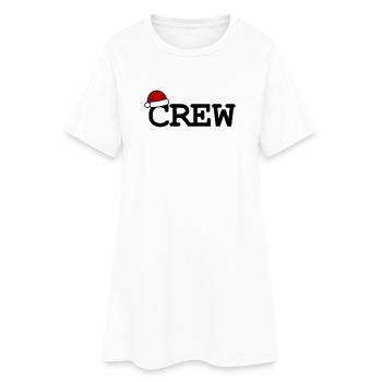 Équipe de Noël Père Noël Hat - Robe T-shirt Femme - blanc - Devant