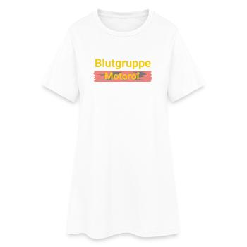 Huile moteur de groupe sanguin - Robe T-shirt Femme - blanc - Devant