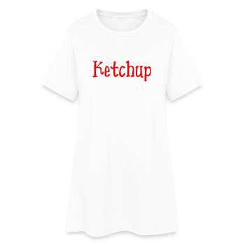 Ketchup - Robe T-shirt Femme - blanc - Devant