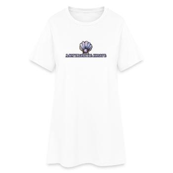 Sirène au cœur Emblème de la Coquille - Robe T-shirt Femme - blanc - Devant