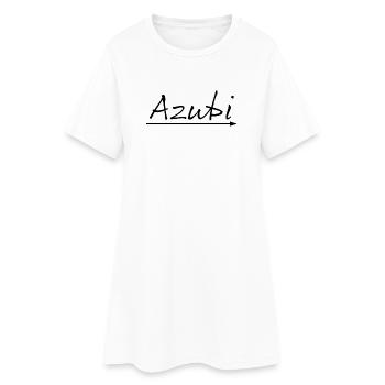 Design Azubi arrow schwarz - Frauen T-Shirt-Kleid - Weiß - Vorne