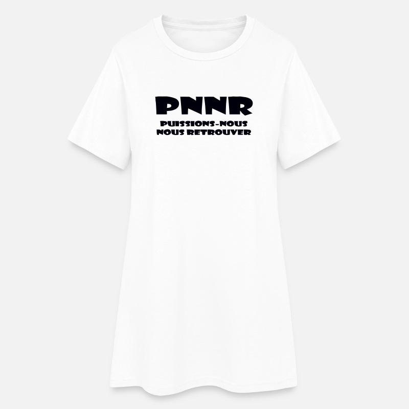 Design Graphique Abstrait - Robe T-shirt Femme - blanc