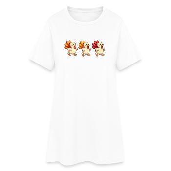 Bébé dinde de Thanksgiving - Robe T-shirt Femme - blanc - Devant