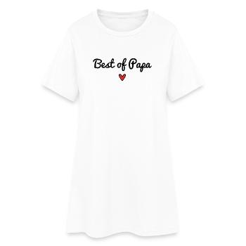 DAD. FATHER'S DAY. HAPPY FATHER'S DAY. HAPPY BIRTHDAY. - Women’s T-Shirt Dress - white - Front