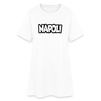 Lettrage de Naples - Robe T-shirt Femme - blanc - Devant