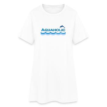 AQUAHOLIC - Robe T-shirt Femme - blanc - Devant