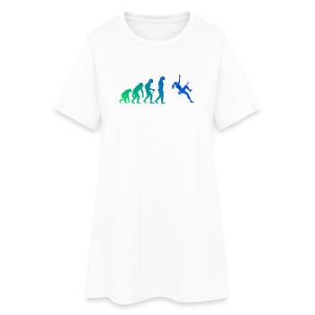 Les alpinistes et les grimpeurs s’accordent ensemble - Robe T-shirt Femme - blanc - Devant
