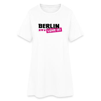 Timbre rose Berlin Love It - Robe T-shirt Femme - blanc - Devant