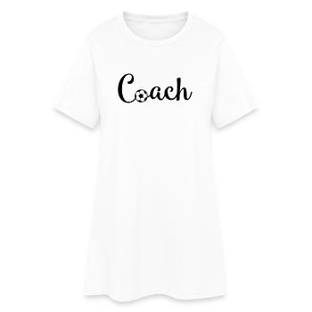 Football Coach - Women’s T-Shirt Dress - white - Front