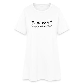 Amateur de Café Humour Scientifique - Robe T-shirt Femme - blanc - Devant