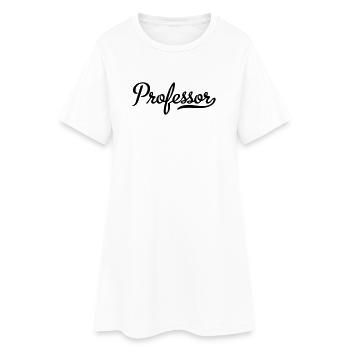 professeur - Robe T-shirt Femme - blanc - Devant