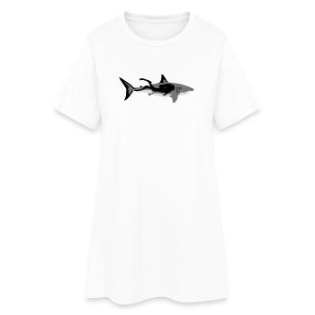 hai_diver - Robe T-shirt Femme - blanc - Devant