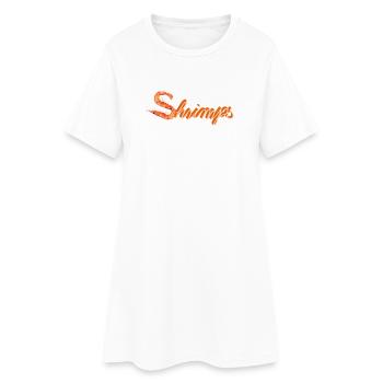 deux crevettes ou des crevettes comme typographie amusante - Robe T-shirt Femme - blanc - Devant