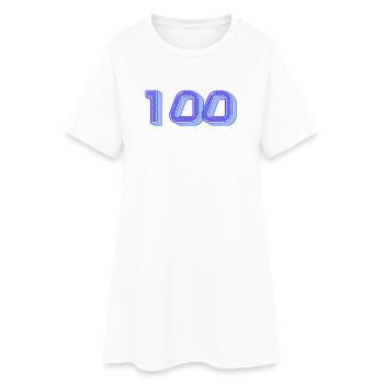 100. 100 JAHRE. 100-JÄHRIGES JUBILÄUM. GEBURTSTAG 100 - Frauen T-Shirt-Kleid - Weiß - Vorne