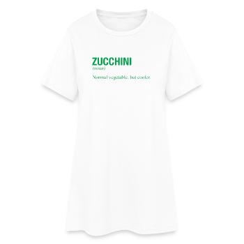 ZUCCHINI - Frauen T-Shirt-Kleid - Weiß - Vorne