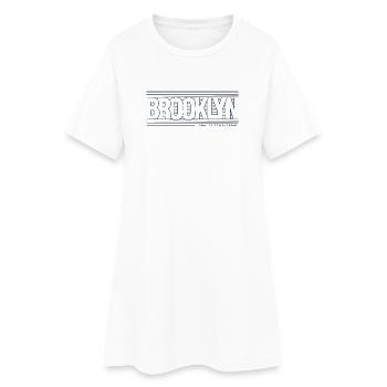 Horizon créatif de Brooklyn City - Robe T-shirt Femme - blanc - Devant