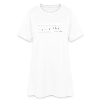 Vents de la silhouette de la ligne d’horizon de Brooklyn - Robe T-shirt Femme - blanc - Devant
