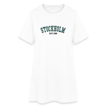 Stockholm Est.1965 - Women’s T-Shirt Dress - white - Front
