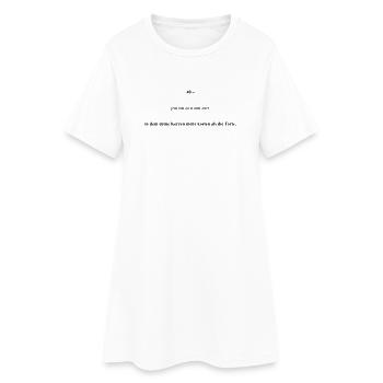 Please upload design - Women’s T-Shirt Dress - white - Front