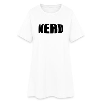 Nerd - Robe T-shirt Femme - blanc - Devant