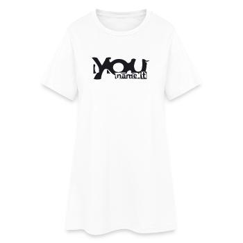 You name it - Frauen T-Shirt-Kleid - Weiß - Vorne