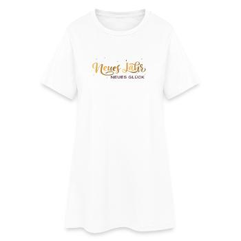 Nouvelle année, nouvelle chance - Robe T-shirt Femme - blanc - Devant