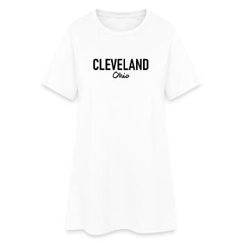 Cleveland - Ohio - États-Unis - États-Unis d’Amérique - Robe T-shirt Femme - blanc - Devant