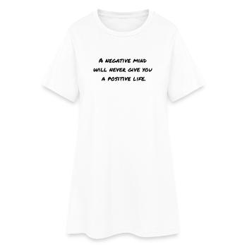 Dicton motivant - Robe T-shirt Femme - blanc - Devant