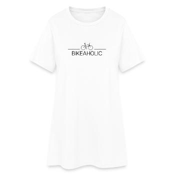 Bikeaholic – Saying for Road Bike & Cycling Fans - Women’s T-Shirt Dress - white - Front