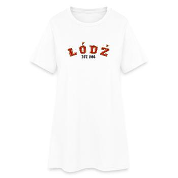 Łódź Fondé en 1996 - Robe T-shirt Femme - blanc - Devant