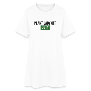 Plante En Dehors du Service - Don des Plantes - Robe T-shirt Femme - blanc - Devant